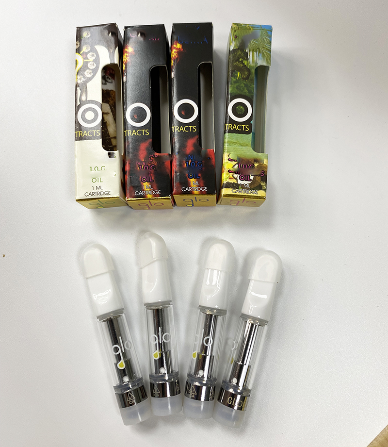 

GLO Extracts Vape Cart Ceramic Coi Cartridge Atomizers 1 ML 0.8ml Empty Vape Cartridges e cig electronic cigarette