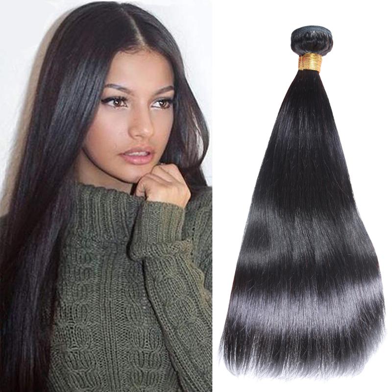

Human Hair Bulks Straight 1/3/4 PCS Bundles Brazilian Extensions Remy Weave