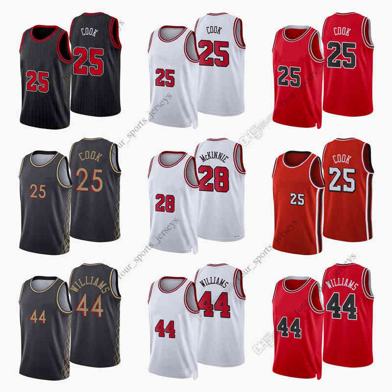 

Kaws Print 2022 New City Basketball Jerseys Simonovic 25 Tyler Cook 28 Alfonzo McKinnie 44 Patrick Williams High Quality Printed Jersey