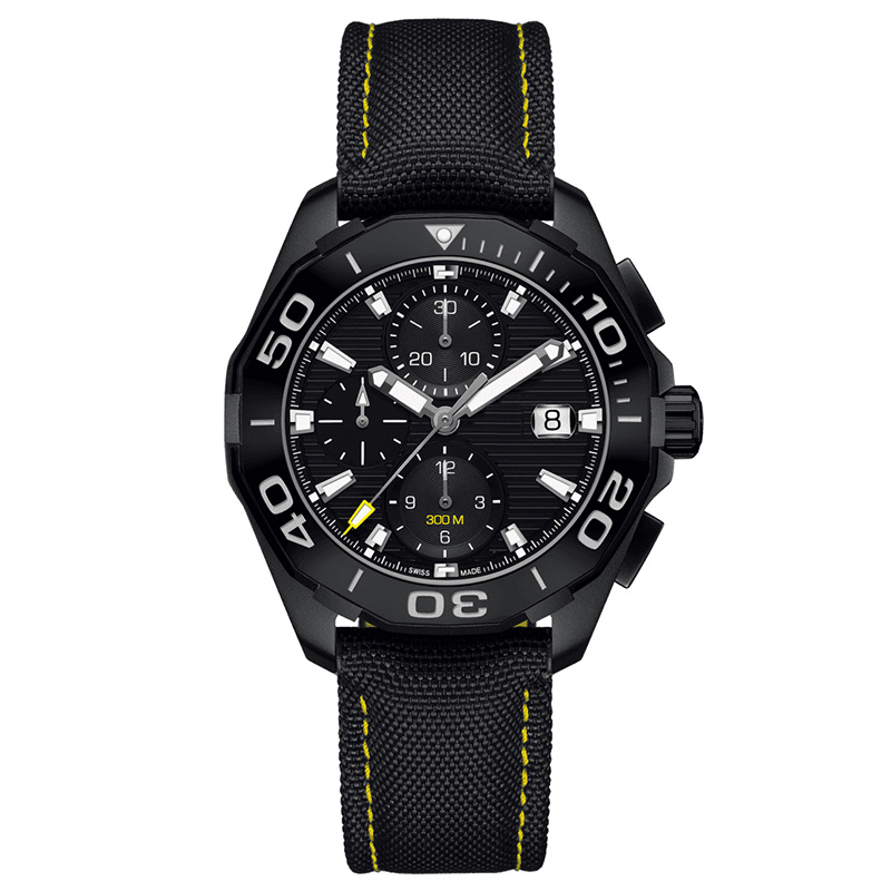 2022 Watch Men's Chronograph Quartz Watch Classic Style Full Innewless en acier inoxydable 5 ATM Mouvement VK japonais Super Luminal Japanese