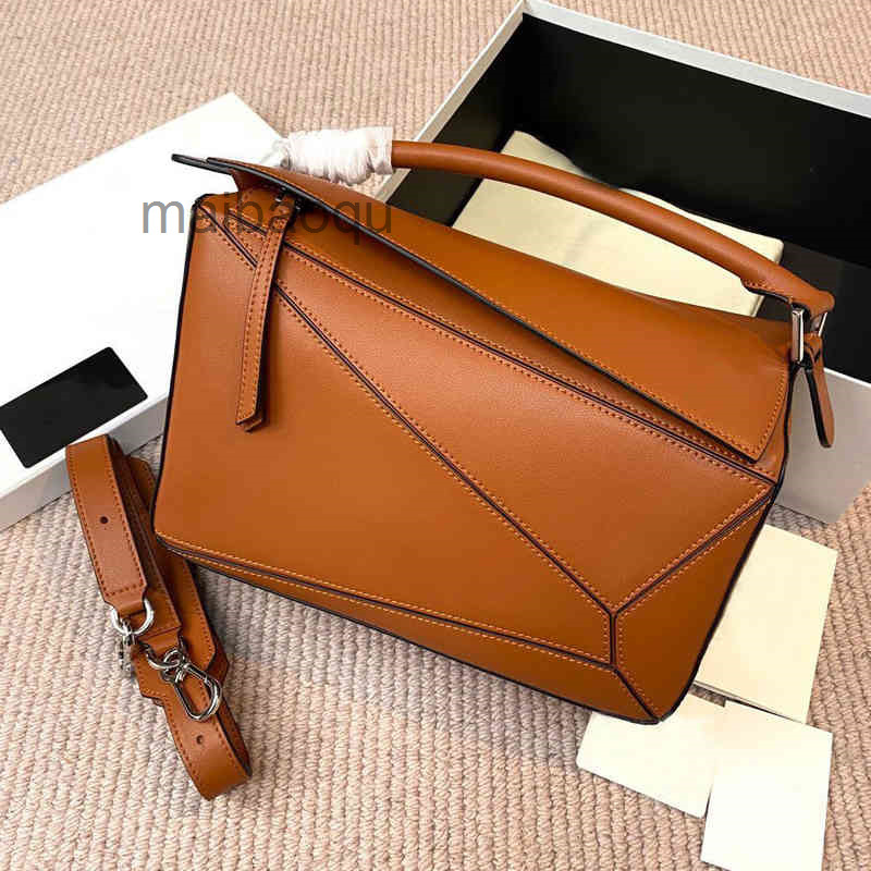 Sac d'épaule Femmes sac à main loe / ws sacs 2022 Designer puzzles puzzle géométrie mini lingge cuir simple messager oreiller 9 hhwx
