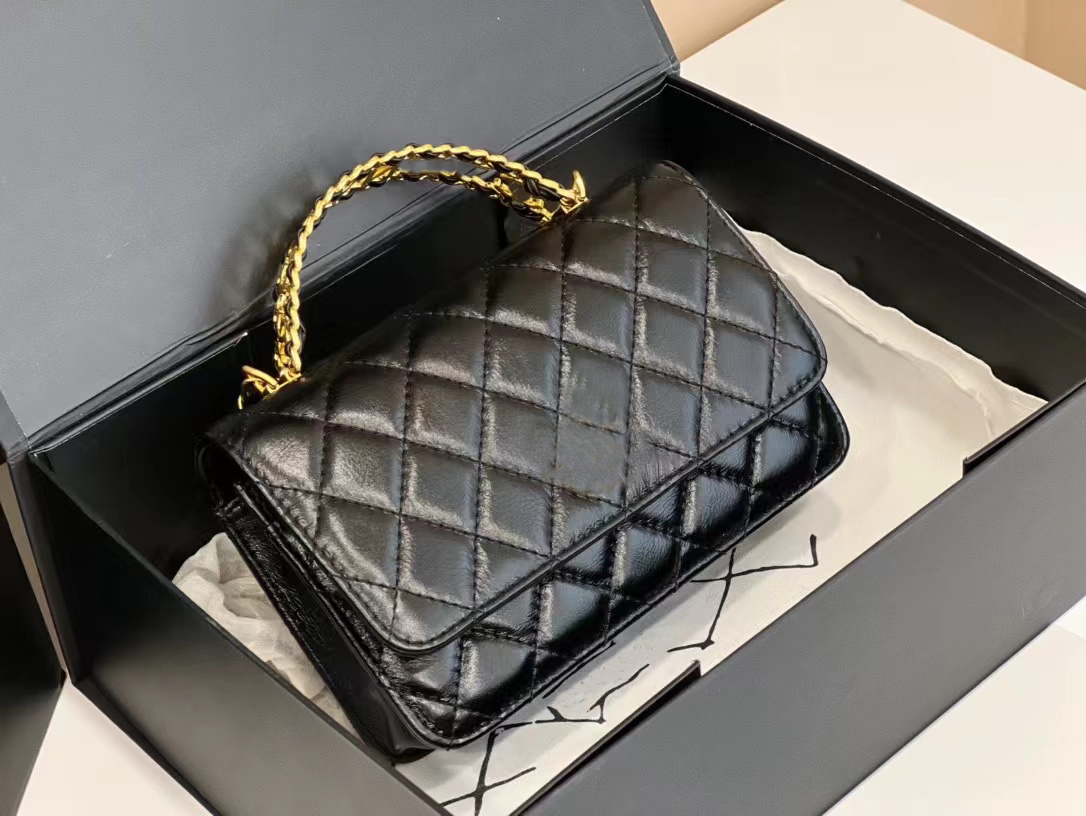 

Women Classic Luxury designer handbag Pochette woc Bag Genuine Leather Handbags kani Shoulder handbag Messenger Shopping Purse fashion wallet on chain with box, No13