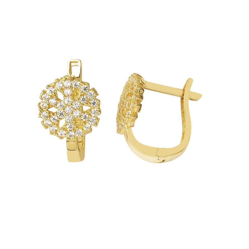 

Clip-on & Screw Back Snow Tanesi 14 Carat Gold Earrings