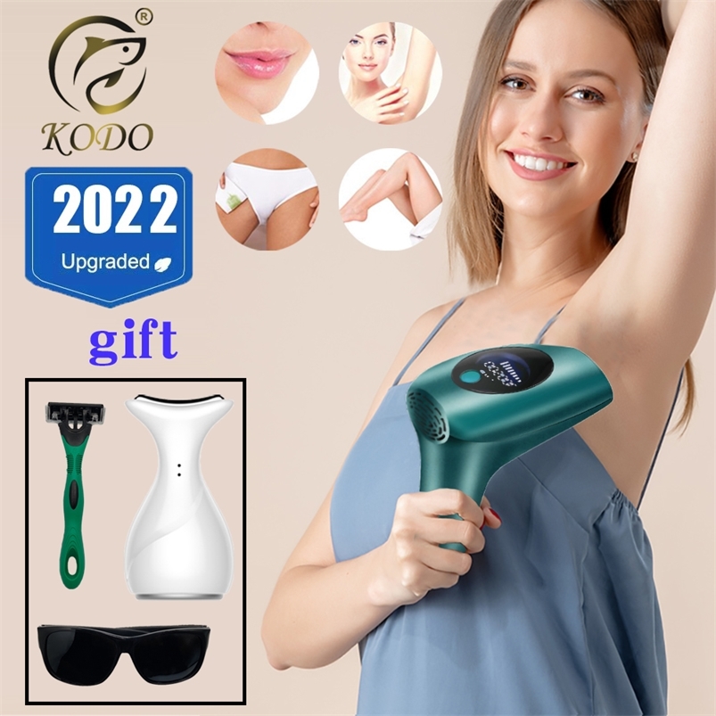 

900000Flashes Laser Epilator Laser Sell Permanent IPL Poepilator Hair Removal Painless Electric Epilator Machine 220419