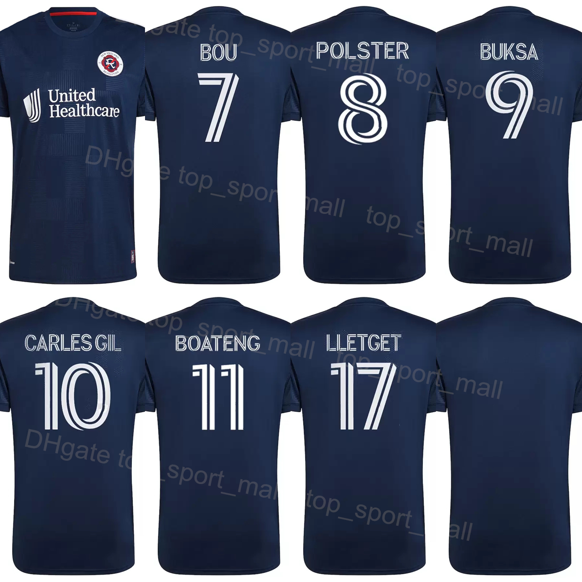 

22/23 MLS Revolution Soccer Jersey 26 BOATENG 9 BUKSA 10 GIL 15 BYE 8 POLSTER 17 LLETGET 24 JONES 14 ALTIDORE 26 MCNAMARA 2 FARRELL Football Shirt Kits YingGeLanGeMing, Navy blue