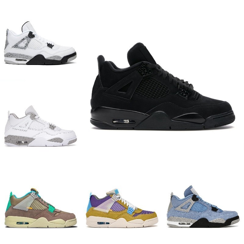 

Jumpman 4 4s Basketball Shoes Oreo University Blue Raptors Fire Red Thunder Starfish Tattoo White Black 2021 High Quality Men Women Trainer S01