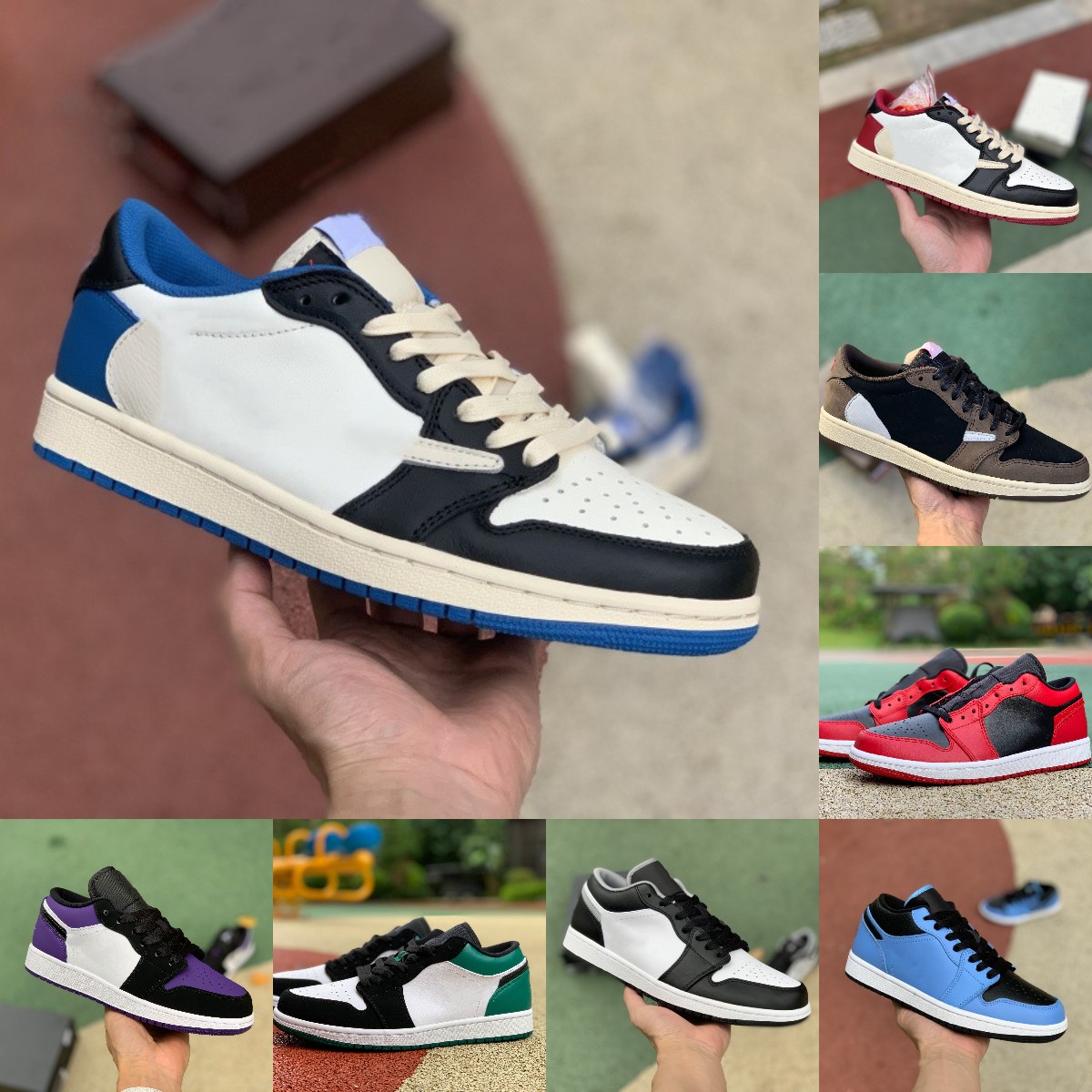 

2022 Designer Fragment Jumpman X 1 1S Low Casual Basketball Shoes Starfish White Brown Red Gold Banned UNC Court Purple Black Toe Shadow Trainer Sports Sneakers P55, Please contact us