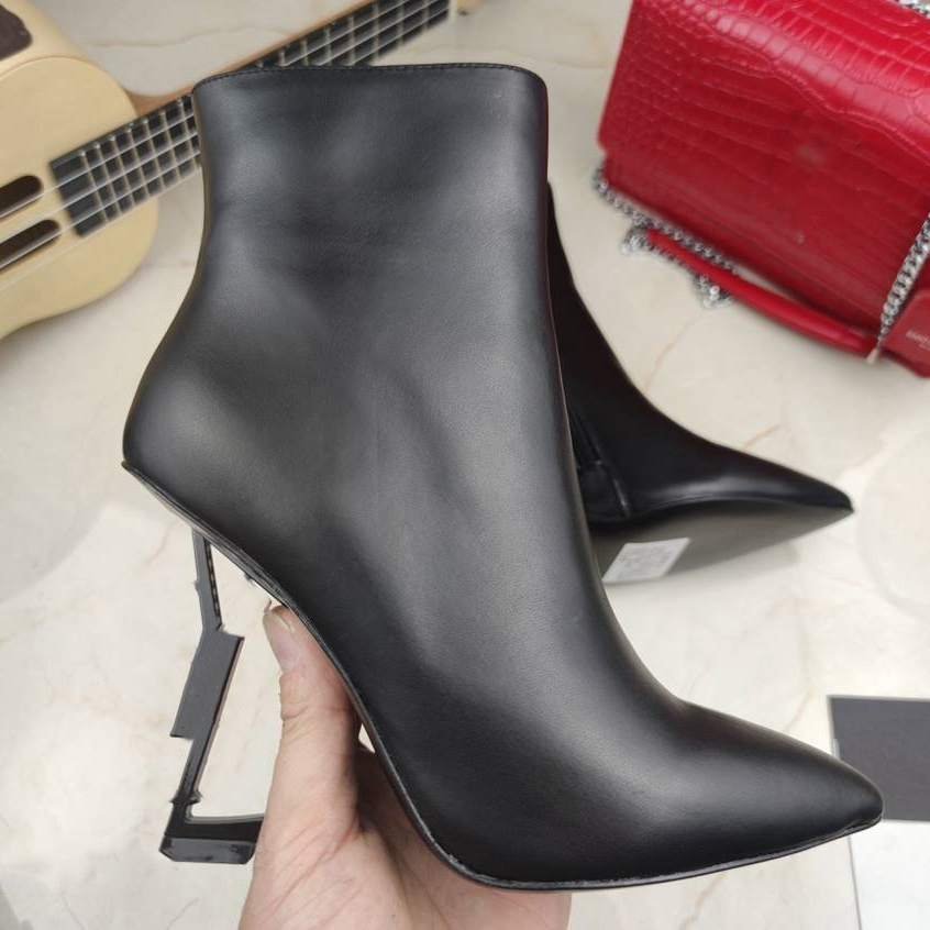 Designer bottes de talon hauteur mode yslity cover botte femme automne d'hiver les chaussures sexy lettres nr