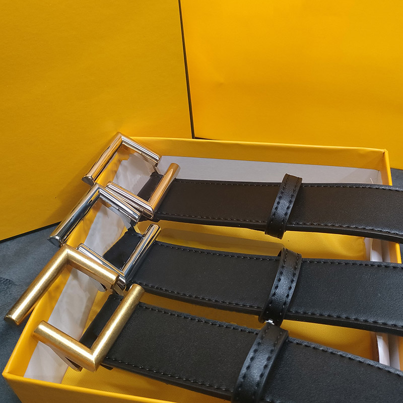 

Luxury Designer Belts For Men Women Designers Leather Belt F Silver Gold Smooth Buckle Genuine Leather Classical Ceinture Width 3.8cm Bronze, Without box