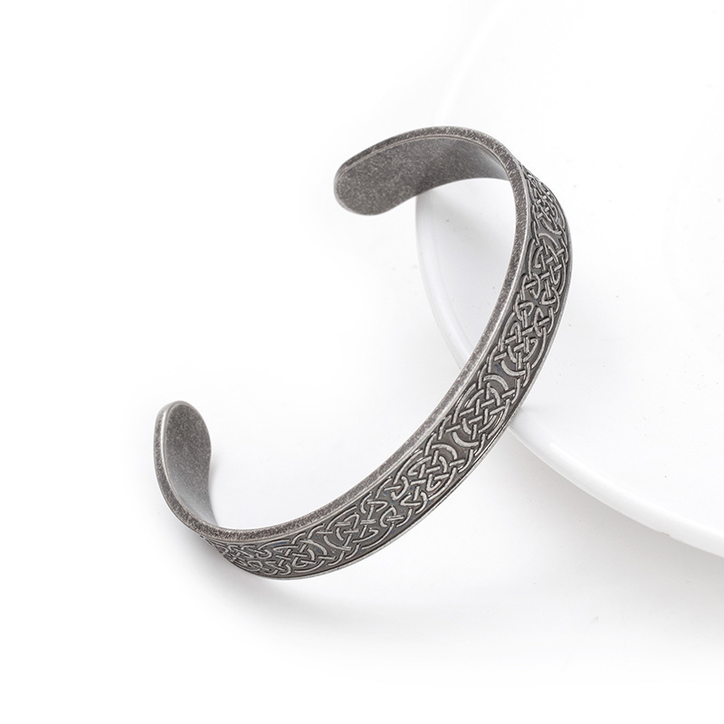 

New Bracelet National Style Men's Steel Bracelet Broken Flower