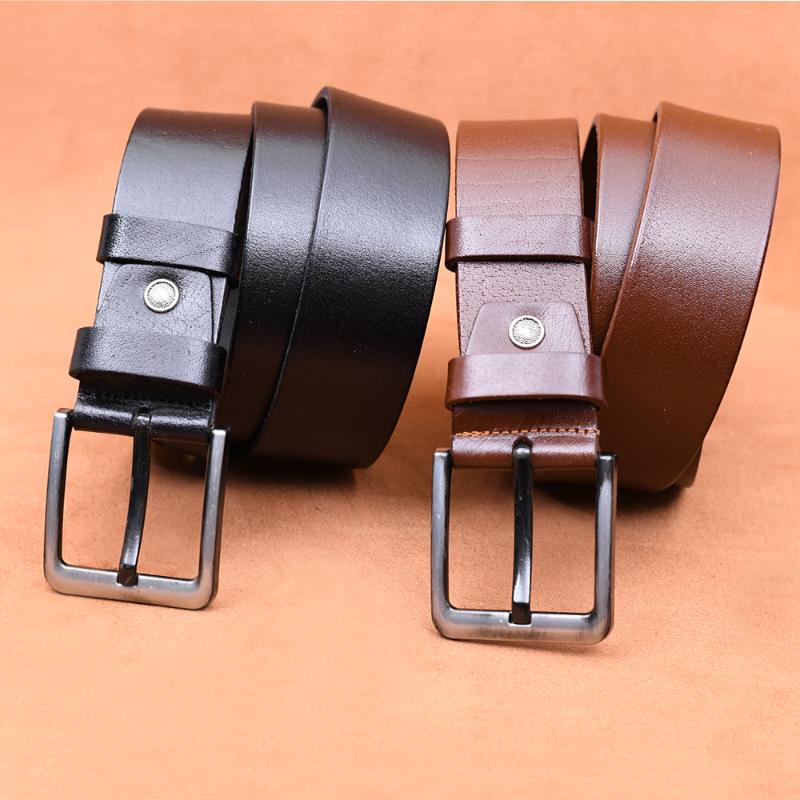 

Belts Tanyeli Leather For Men High Quality Original Cowhide Genuine Luxury Handmade Designer Fashion Pin Buckle, Black