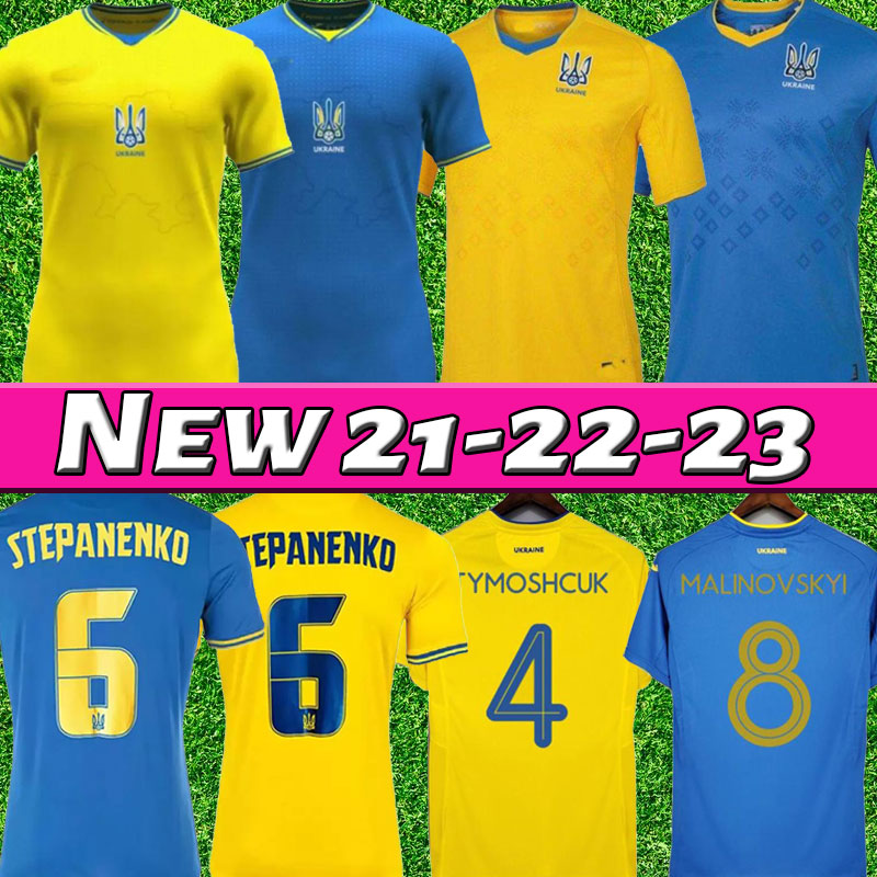 

2021 2022 Ukraine soccer jersey 2021-22 home jerseys away blue 21 22 Vitaliy Mykolenko Oleksandr Zinchenko Ruslan Malinovskyi Viktor Tsygankov FOOTBALL SHIRT, 20-21 away+patch