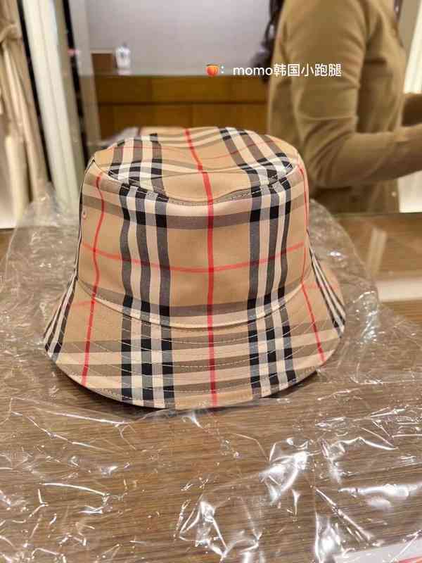 

Designer Ball Caps Caps Burberyhat Authentic Men's and Women's Same Checkered Fisherman's Hat Sunshade Duty-free Shop, Picture color
