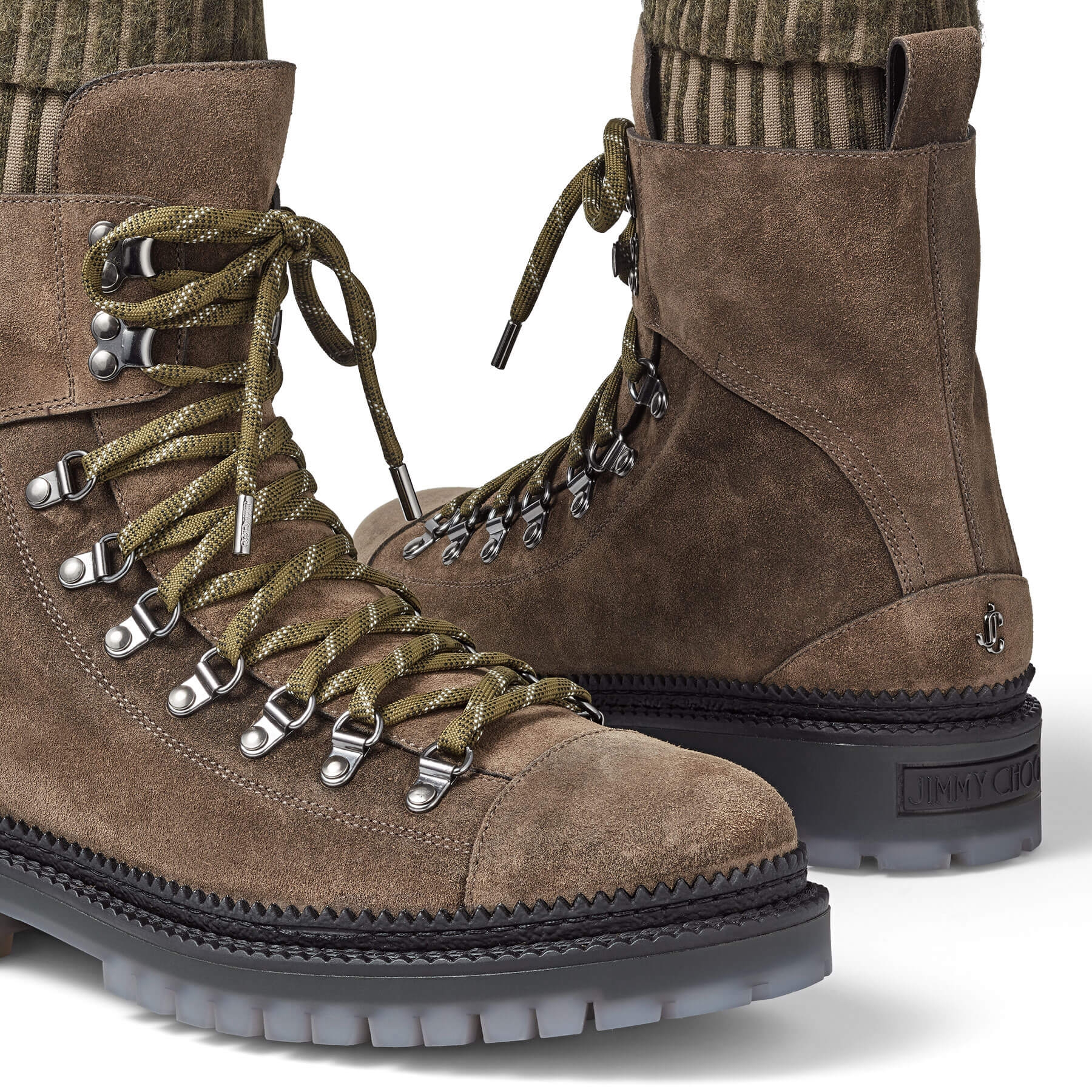 

DEVIN knitted sock tan suede ankle boots