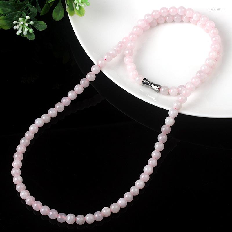 

Chains Genuine Myanmar Natural Jade A Goods Necklace Pink Violet En2975#Chains