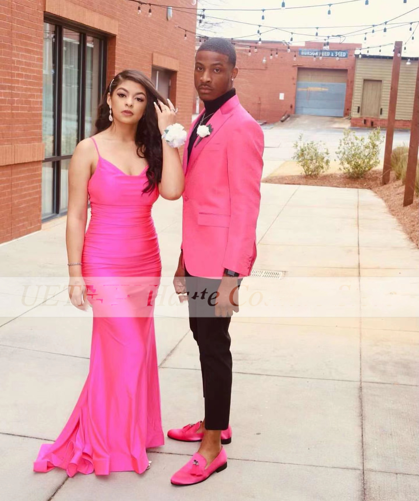 

Pink Mermaid Prom Dresses African Satin Sweep Train Birthday Party Gowns Evening Party Formal Robe De Soirée Femme, Yellow