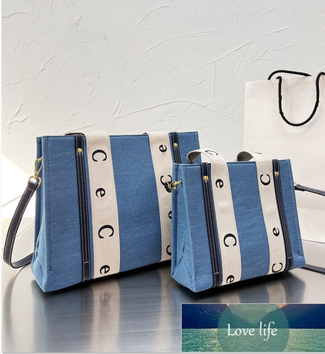 

Women Shopping Canvas Tote Bag Woody Designer Bags Fashion Handbags Large-capacity Book Purses Handle Purse, Blue