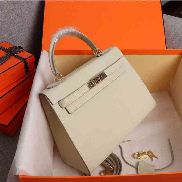 

5a High Quality 17 Colors Princess Woman Shoulder Bags Espom Designer 22cm 25cm 28cm Lady Genuine Leather Tote Handbag Kellys's Palm Print 3bpd, Sky blue