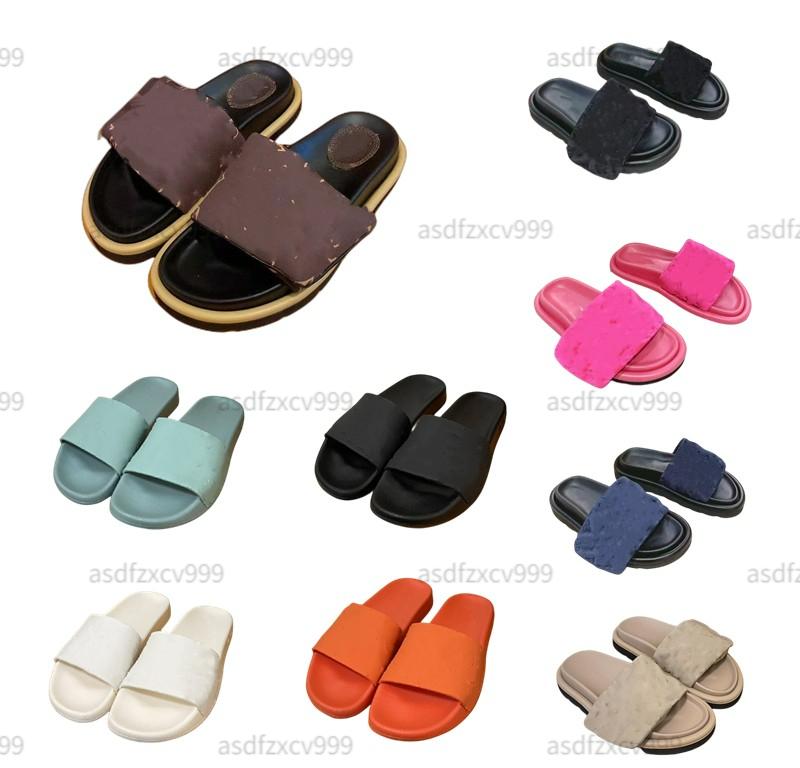 

LUXURY L Designer Men Women fashion Slippers Sandals Embossed & Loop Mule Summer Flat Heel Scuff Slides Flip Flops Beach Sandals Size 35-45, Box