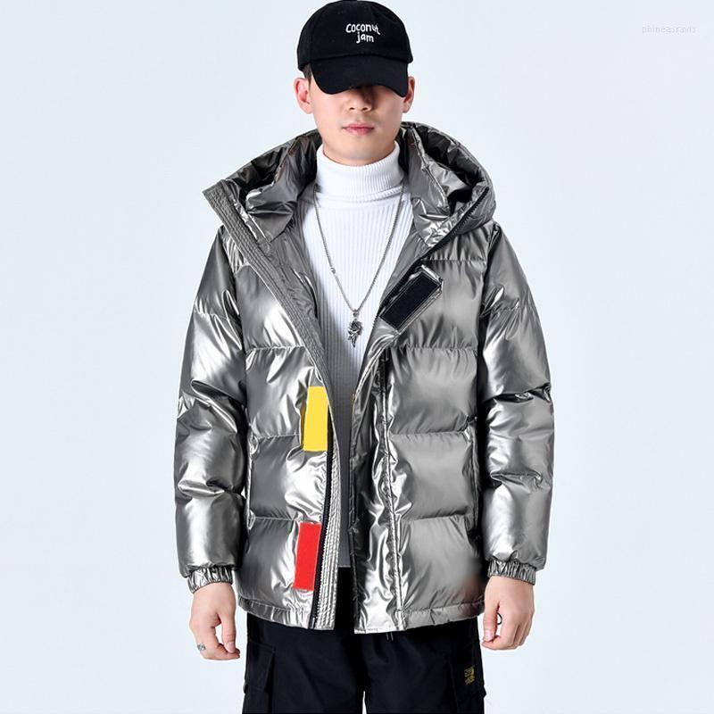 

Men's Down & Parkas Winter Jacket Hooded Fashion Casual Coat Thick Warm Padded Puffer Oversize Male Parka Men Clothing Phin22, Black