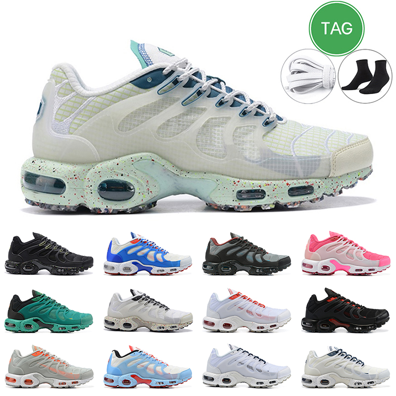 

tn runing shoes men women terrascape plus triple white black Laser Blue Multi Color Wolf Grey mens trainer sports sneakers, #6