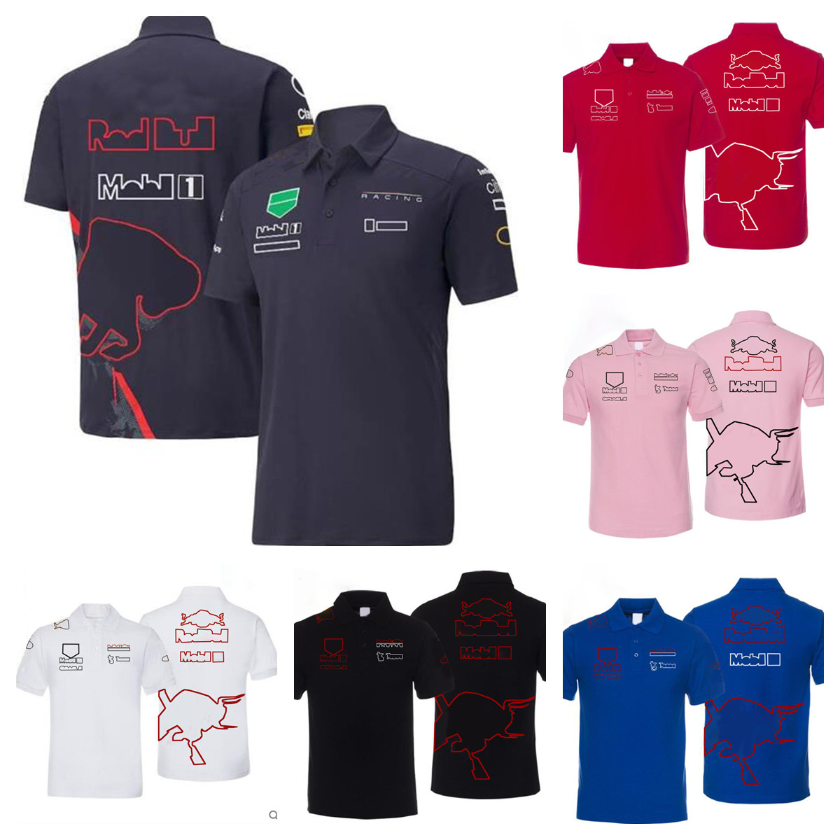 

F1 Formula One racing polo suit summer new sports T-shirt same style customization