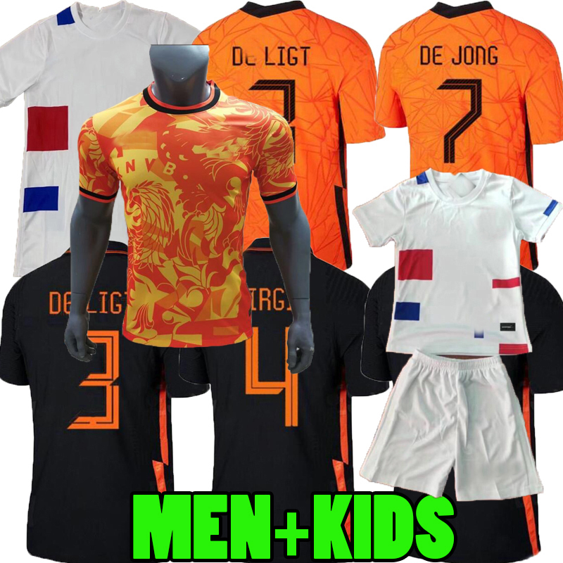 

2021 2022 2023 Netherland home away MEMPHIS soccer jersey DE JONG Holland DE LIGT WIJNALDUM VAN DIJK 20 21 22 23 Men + kids kit DUMFRIES football shirt, 20/21;away