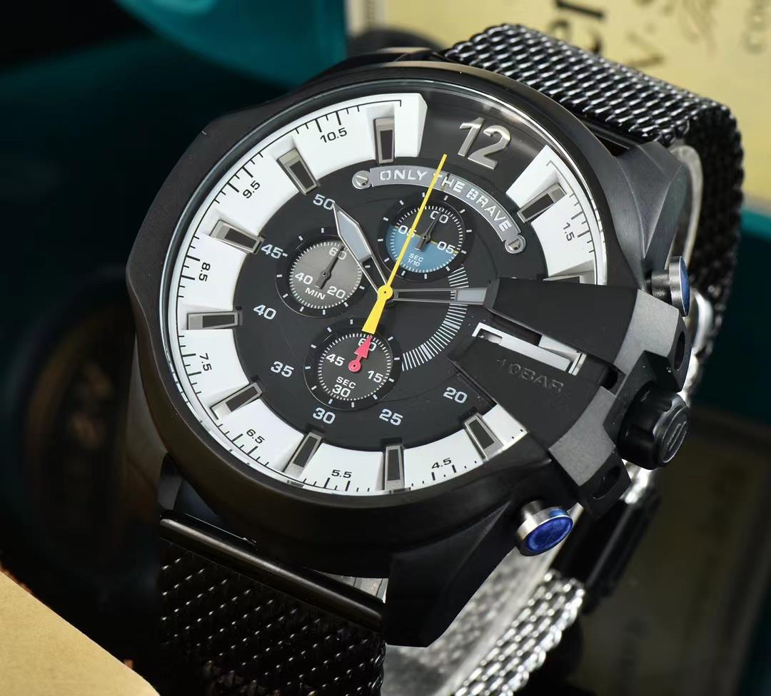 

Men Big Size 51mm Stainless steel Sapphire Mens Watches Male Wristwatches, Black