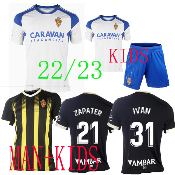 

22 23 Real Zaragoza FRAN GAMEZ Soccer jerseys 21 22 ZAPATER 2022 2023 JERSEY POMBO SHINJI KAGAWA Football shirts GUTI JAVI ROS KIDS L. SUAREZ camiseta de futbol home away, 22 23 home man