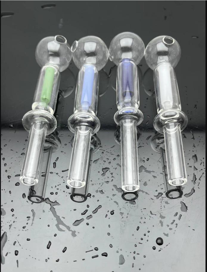 

new Glass Pipe Oil Burner bong hookah New double core filter water bottle