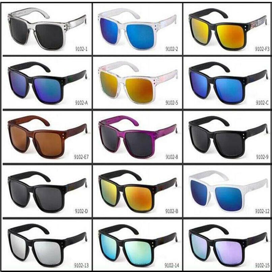 Nouvelles lunettes de soleil polarisées à la mode Men de la marque de lunettes de sport extérieur googles verres de soleil UV400 9102 Lunettes de