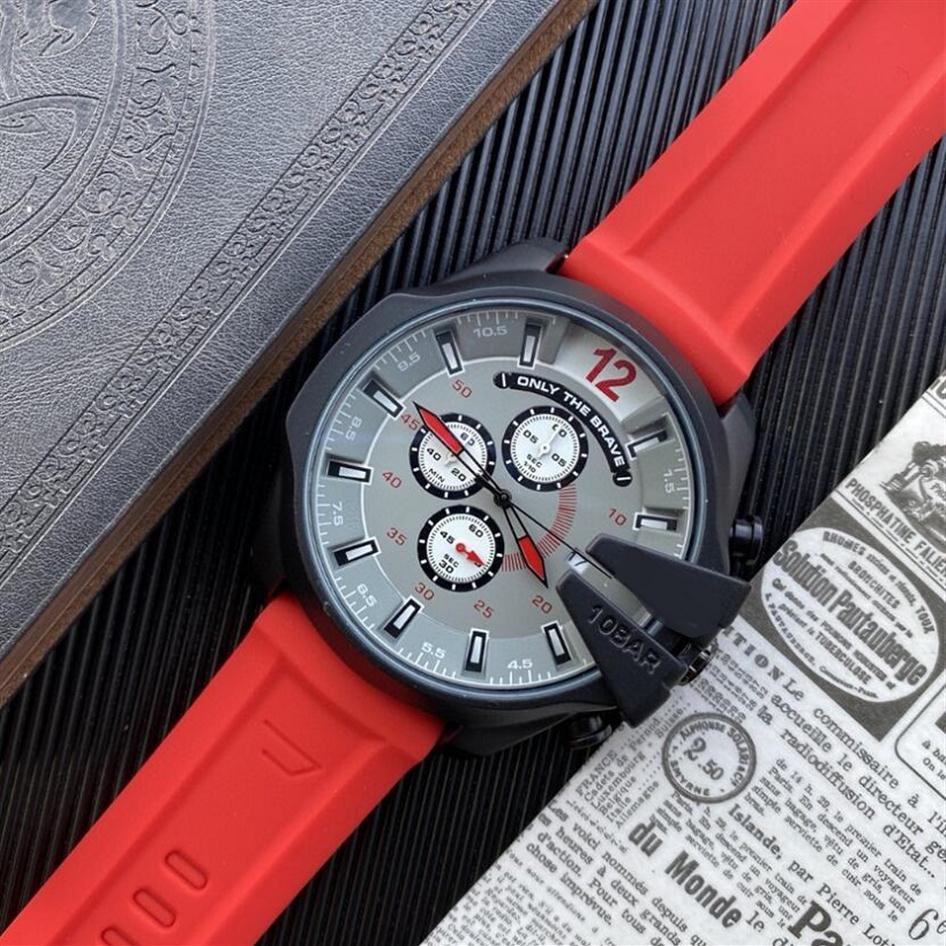 

montre de luxe Mens Automatic Watch 50mm All Dials Working Silicone Stopwatch Super men waterproof watches269J, As pic