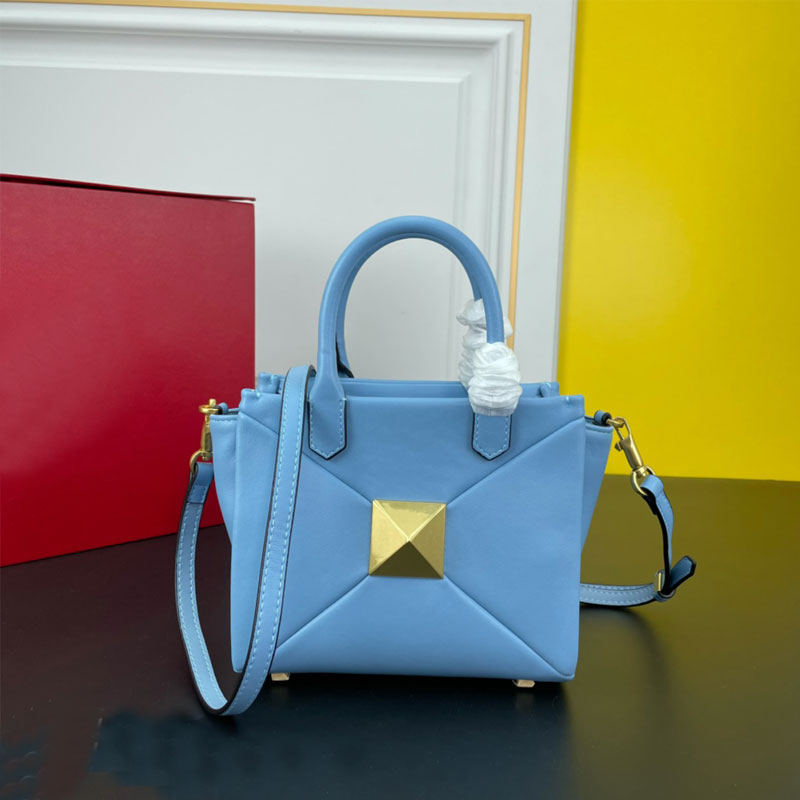 

Rivet Shoulder Bag Women Handbags Top-Level Sheepskin Genuine Leather Cross Body Bag Zipper Closure Criss-Cross Removable Strap Inside Fashion Evening Letter Purse