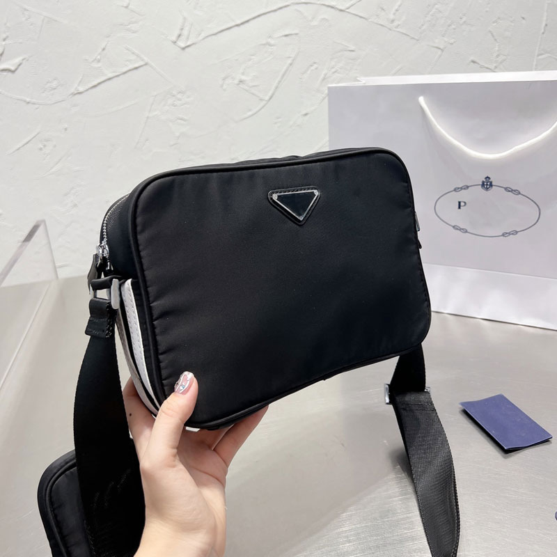 

Shoulder Bag Crossbody Handbags Men Messenger Bags Flap Wallet Nylon Canvas Handbags Two Piece Set Small Coin Pocket Adjustable Wide Strap Zipper Pouch