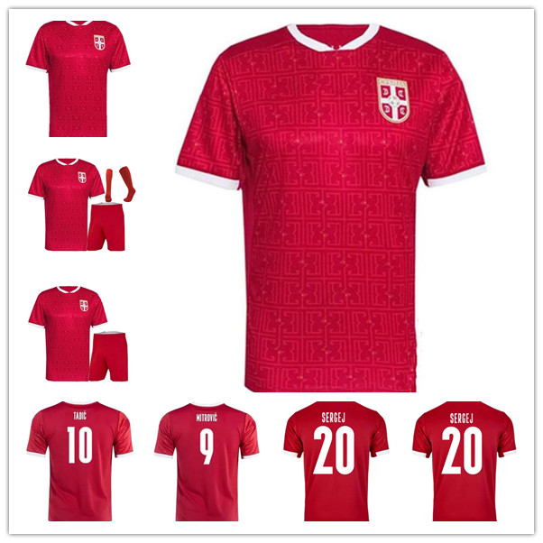 

2022 2023 world Cup Serbia soccer jerseys home red Tadic Vlahovic Serbiea football shirt SERGEL MILIVOJEVIC MITROVIC Kostic KOLAROV Men Kits uniform camisetas de
