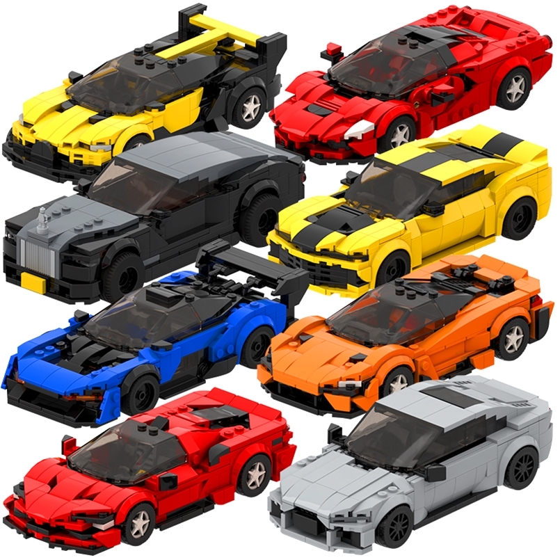 

MOC Speed City Car Champion Racer Classic Supercar Building Blocks Brick Racing Super Technique Creative Garage DIY Set 220715