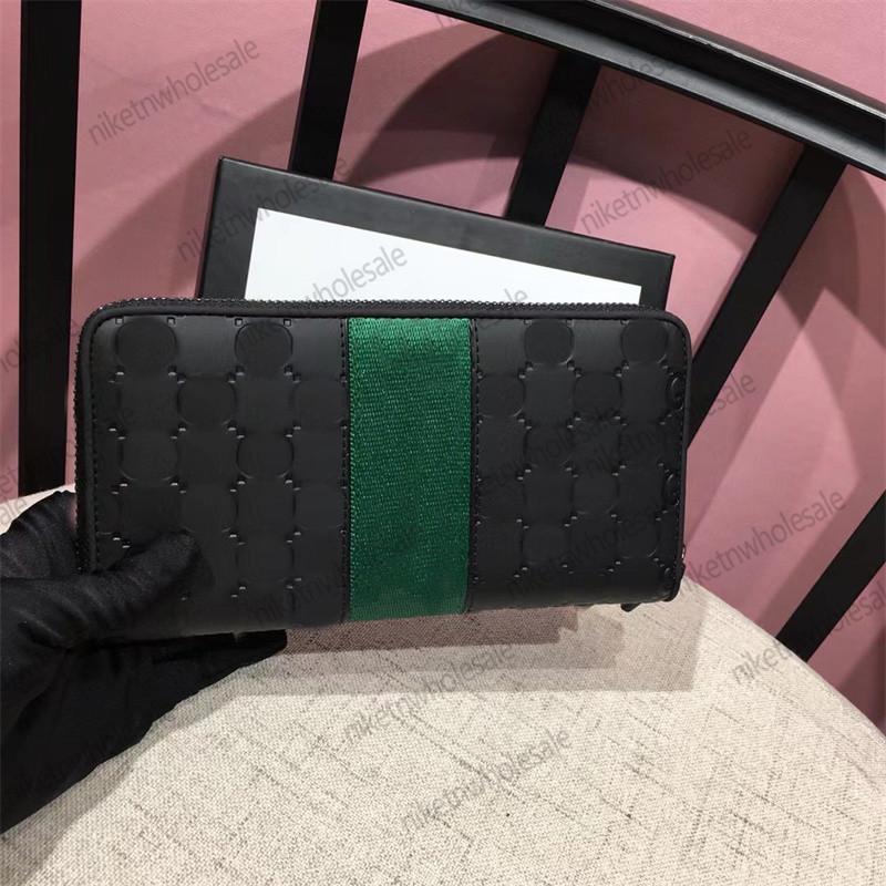 

Fashion Men Wallet G Designer Black Coin Phone Card Purse Quality Clutch Bags, ##