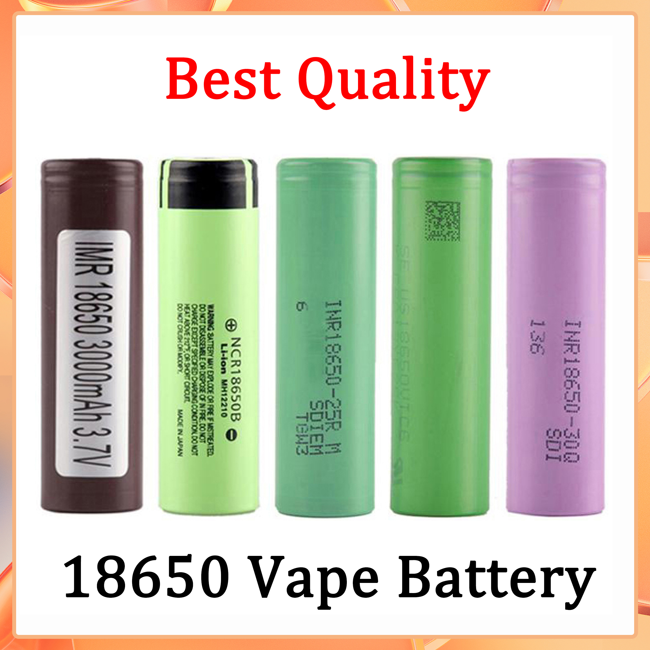 

Good Quality 18650 Battery HG2 30Q VTC6 3000mAh NCR 3400mah 25R 2500mAh E Cig Mod Rechargeable Li-ion Cell