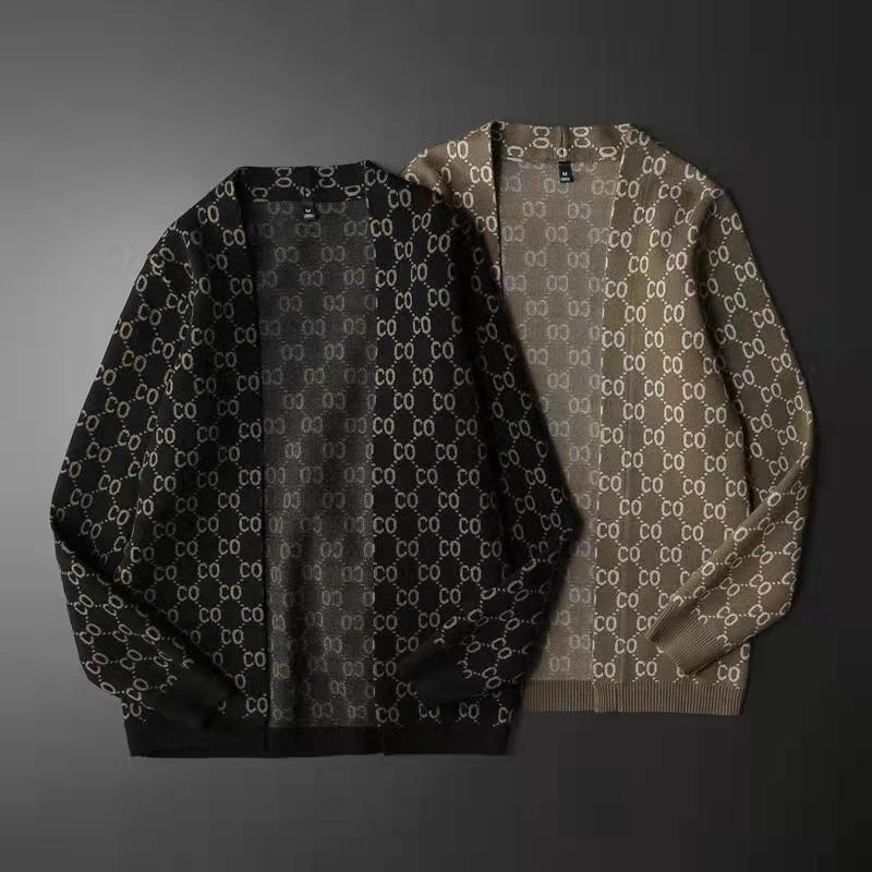 

2022Sweater Cardigan Men' Casual V-neck Shirt Fall Winter Slim Long Sleeve Men and Women Sweater Knit Cardigan Men' Top, Black