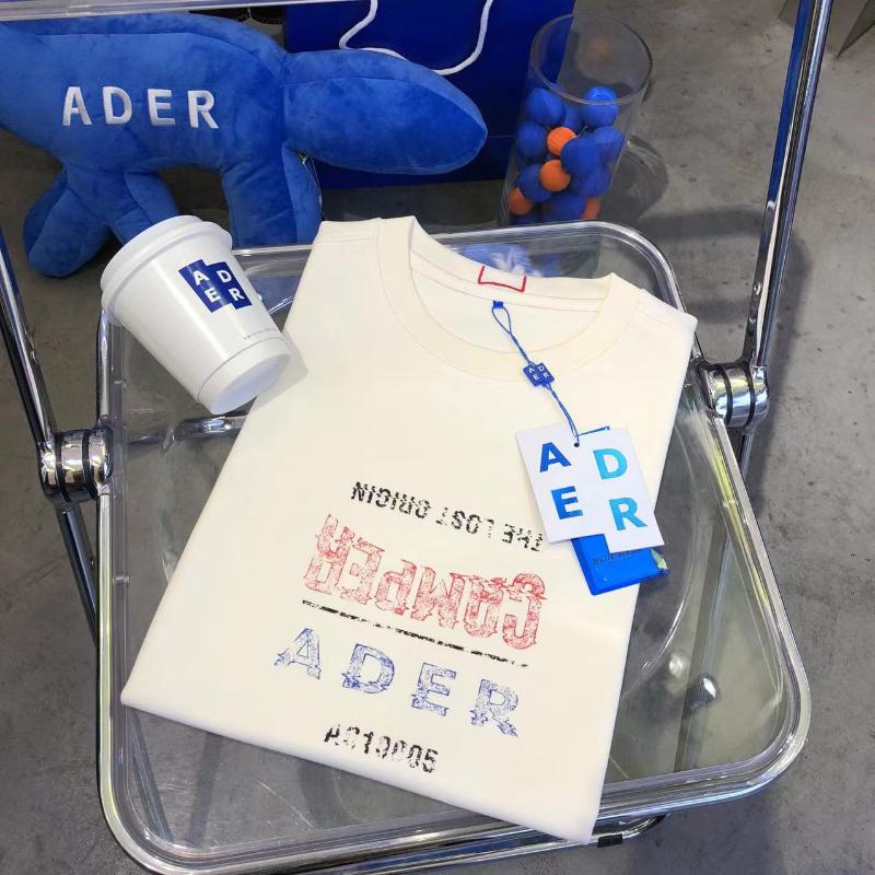 

Women's T-Shirt 2022ss ADER ERROR Do Old LOGO Short-Sleeved Summer Tide Brand Loose Round Neck Cotton Couple Half-Sleeve