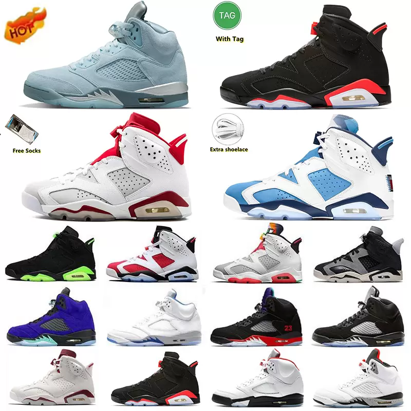 

5 UNC 6 mens retro basketball shoes 5s 6s University Blue Electric Green Black Infrared Shattered Backboard Bluebird Red Oreo men trainers sports sneakers og, Item#29