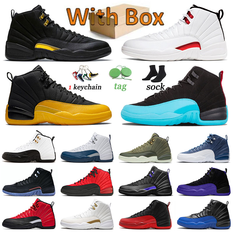 

12 Jumpman Original OG Basketball Shoes Low Easter Royalty Sports 12s Sneakers Men Trainers Black Taxi XII Utility Grind Twist Playoffs Flu Game Dark Concord Outdoor, # utility grind 40-47