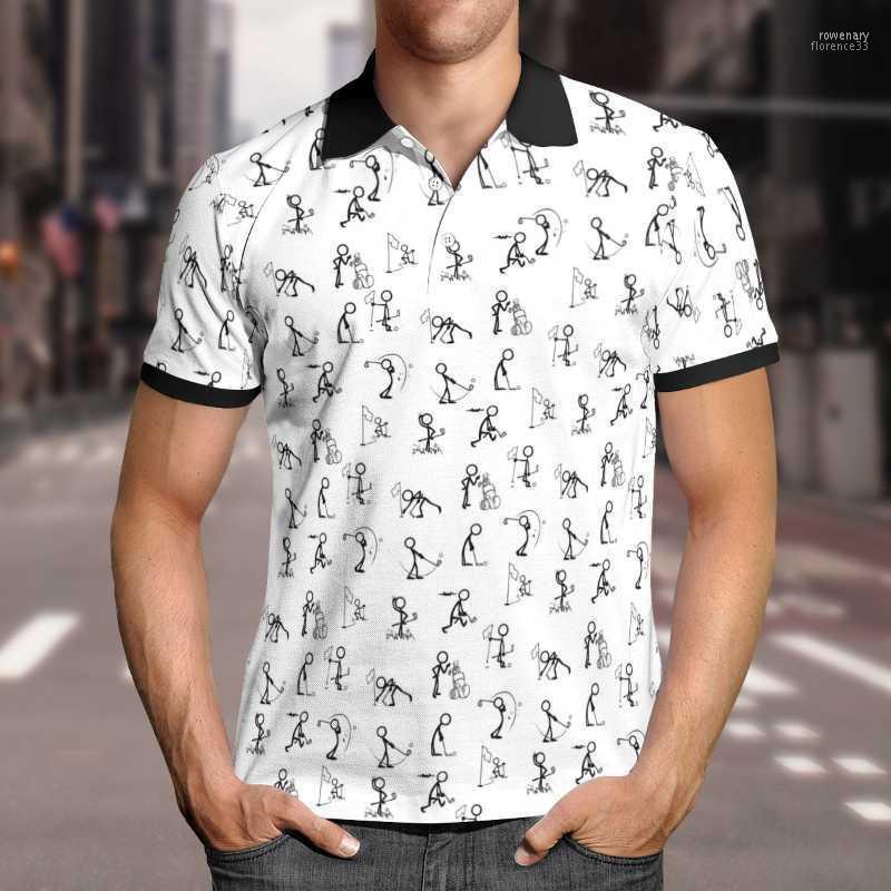 

Men' Polos White Homme Golf Sports 3D Printed Men Shirts Casual Hombres Streetwear Shirt Short Sleeve Boys Ropa Mens Clothes-701Men' Rowe2, 07