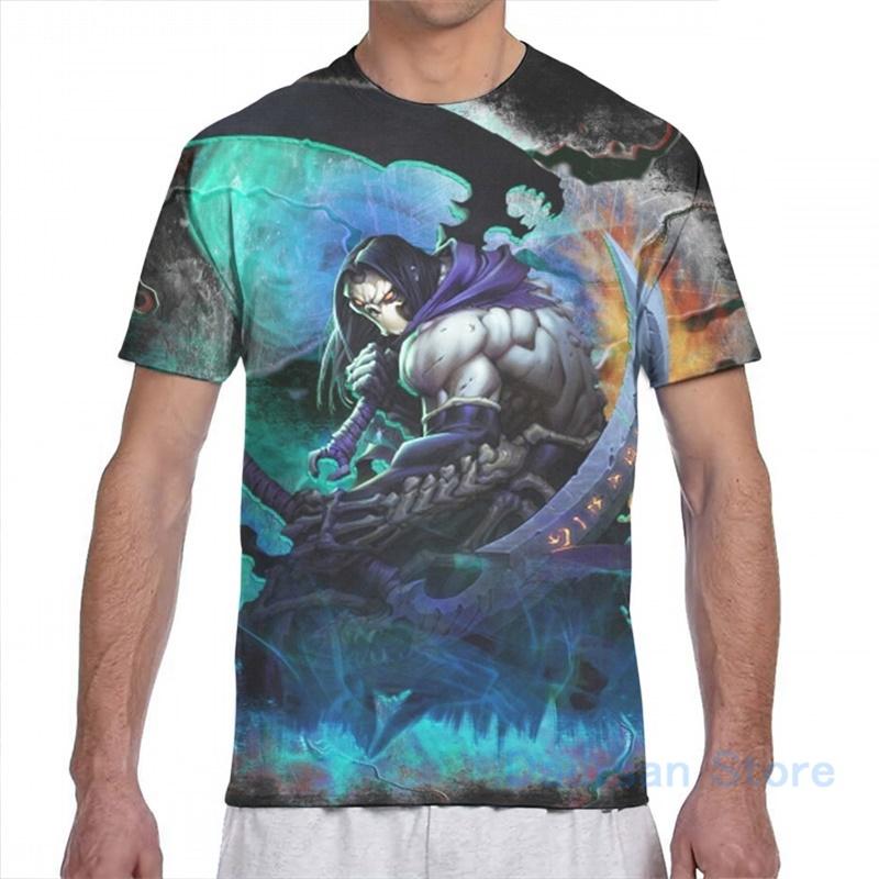 

Men's T-Shirts Darksiders 2 Men T-Shirt Women All Over Print Fashion Girl T Shirt Boy Tops Tees Short Sleeve TshirtsMen's