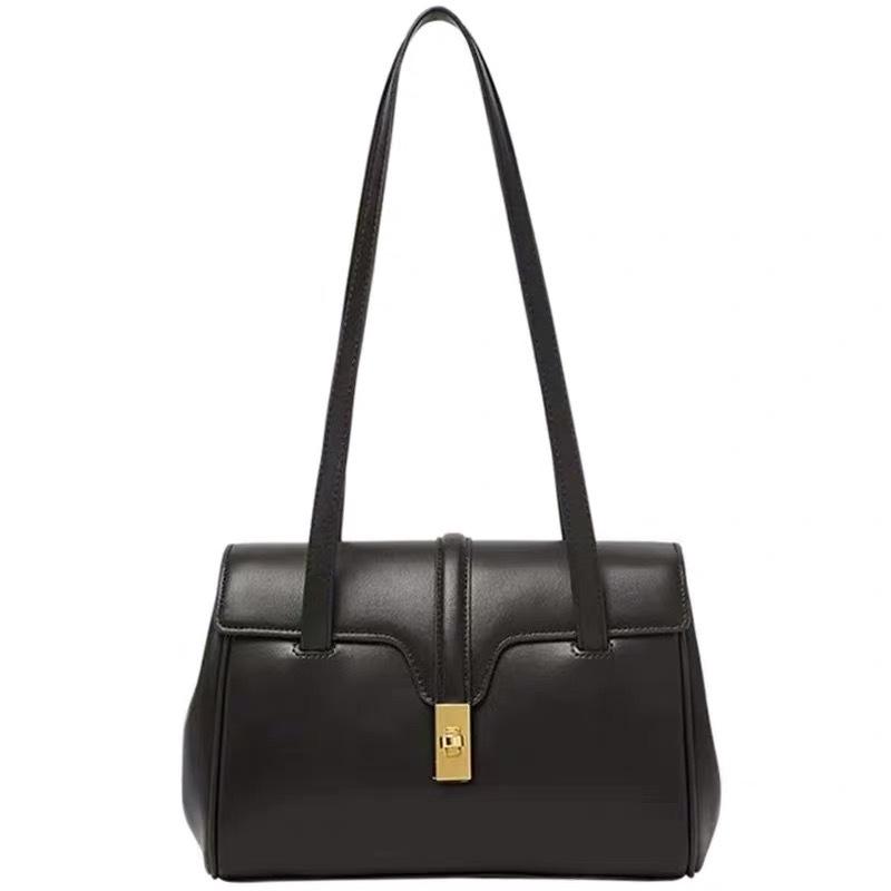 

Evening Bags 2022 Leather Tote Bag Fashion Underarm Lady Large Capacity Shoulder Purses And Handbags Luxury Designer, Black small