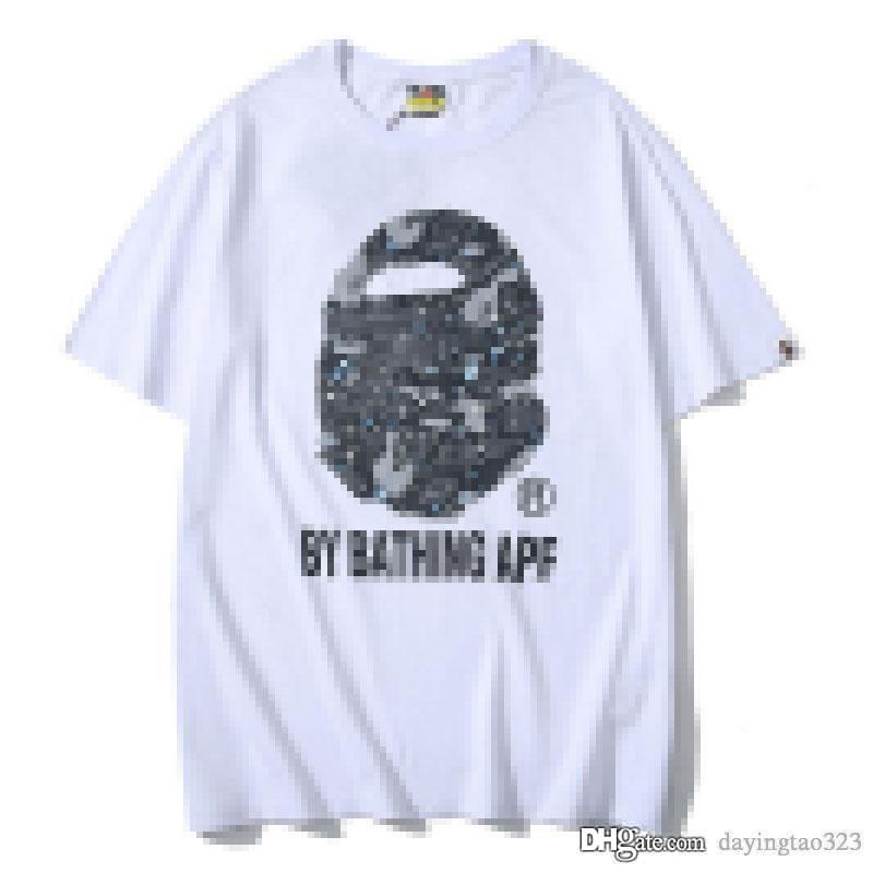 

2020 HOT SELL a Bathing Ape MILO POOL BY BATHING TEE T SHIRT WHITE New SALE SIZE 2XL