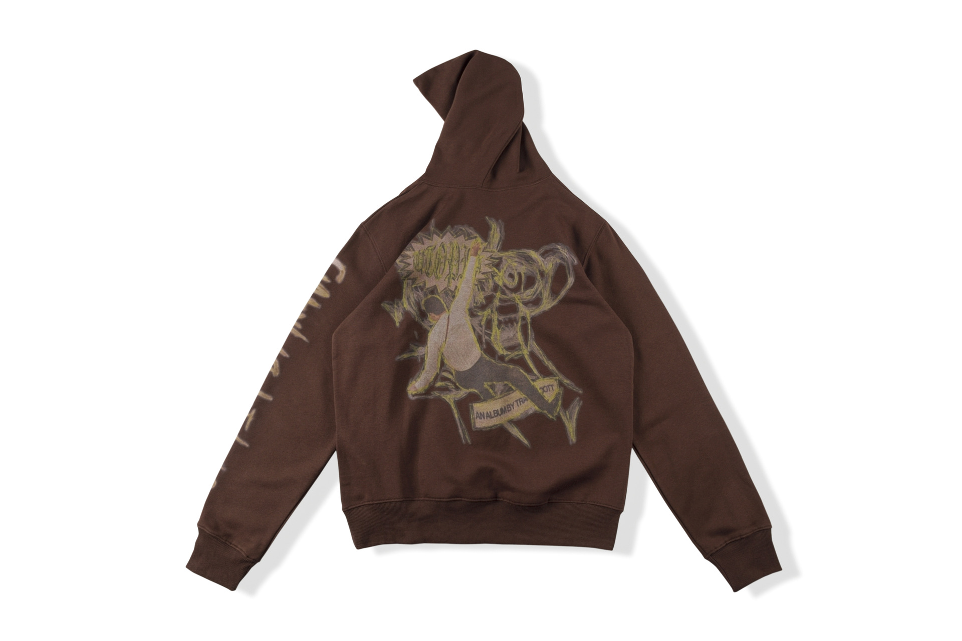 Sweat-shirts marron Hommes Femmes Hoodies Vêtements pour hommes High Street Print Hoode Pull Sweat-shirt imprimé