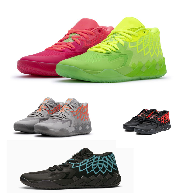 

MB1 LaMelo Ball University Blue sneakers for sale Rick and Morty mens womens basketball shoes Hiking Footwear with box US7-US12