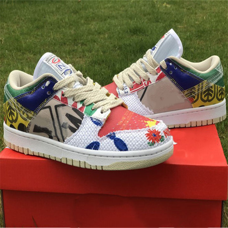 

Shoes Dunks Low City Market Mens Outdoor Casual Womens Multi-Color Sports Sneakers Size EU36-46 Top Quality