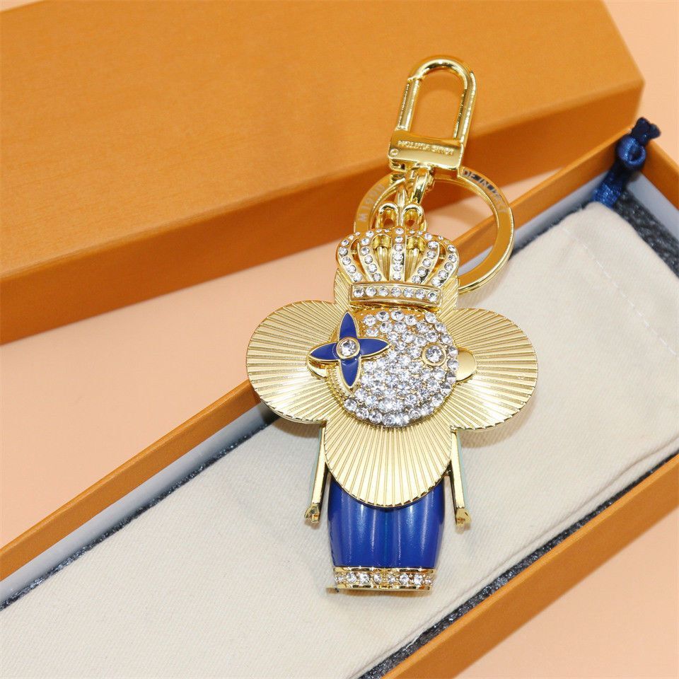 

High quality brand designer key chain fashion drop oil metal pendant car chain charm bag keychain jewelry gift accessories